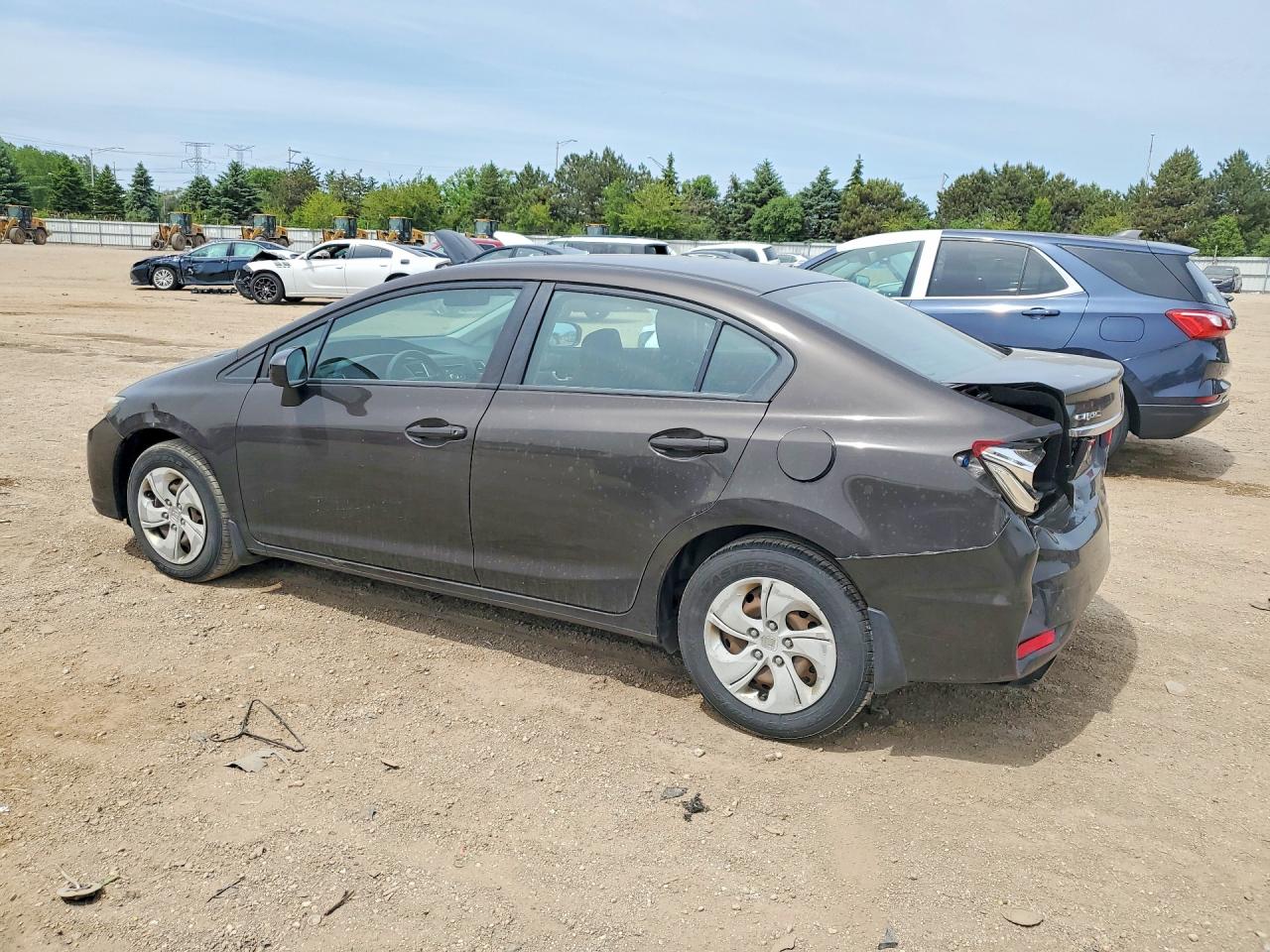 2014 Honda Civic Lx Brown vin: 2HGFB2F52EH527609