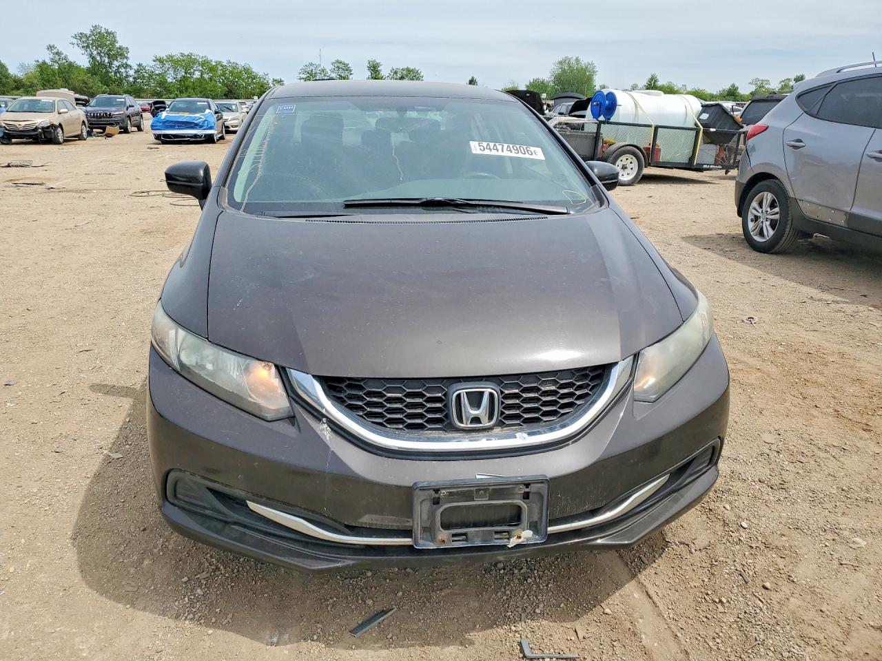 2014 Honda Civic Lx Brown vin: 2HGFB2F52EH527609