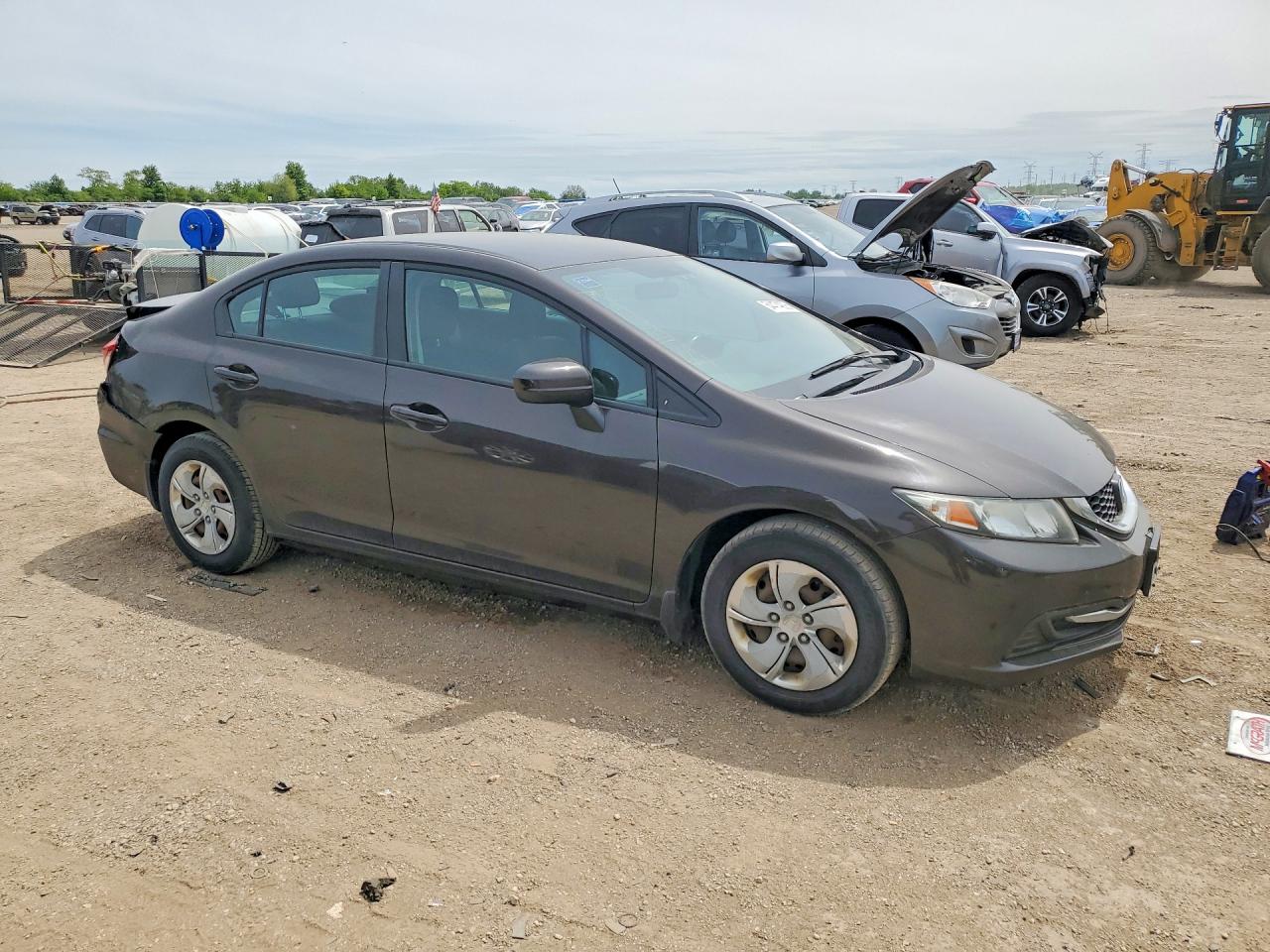 2014 Honda Civic Lx Brown vin: 2HGFB2F52EH527609