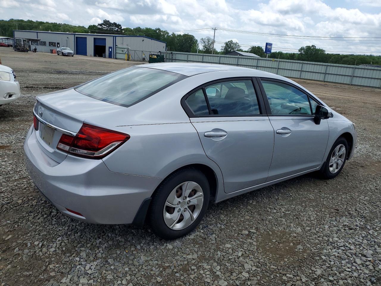 2014 Honda Civic Lx Silver vin: 2HGFB2F52EH529697