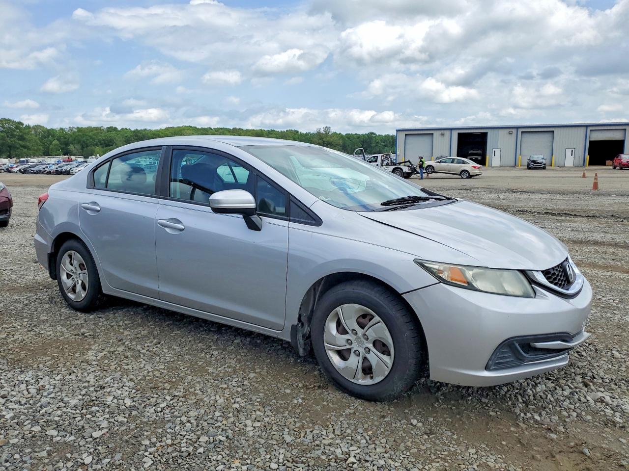 2014 Honda Civic Lx Silver vin: 2HGFB2F52EH529697