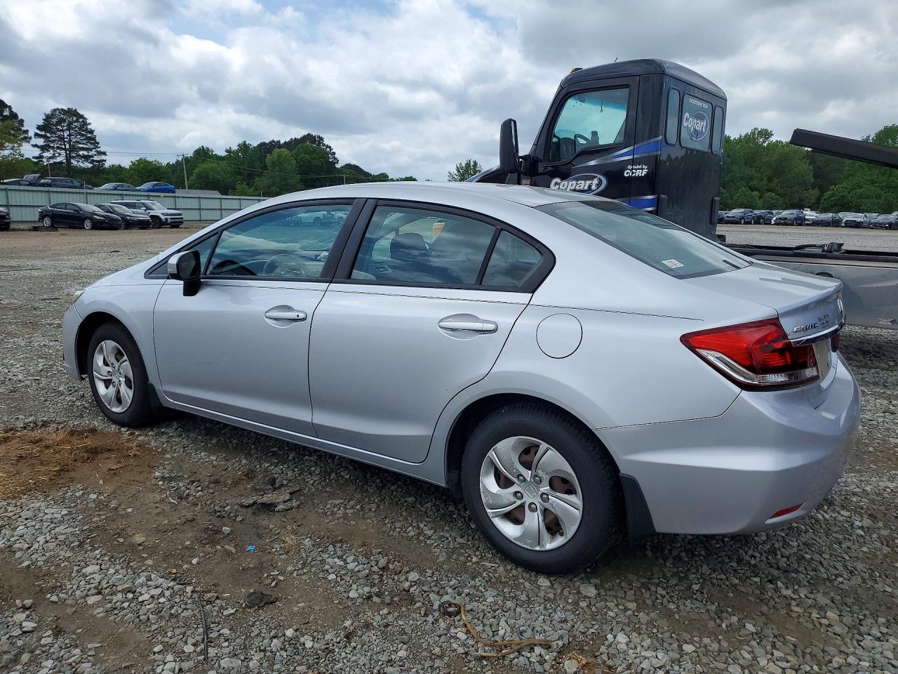 2014 Honda Civic Lx Silver vin: 2HGFB2F52EH529697