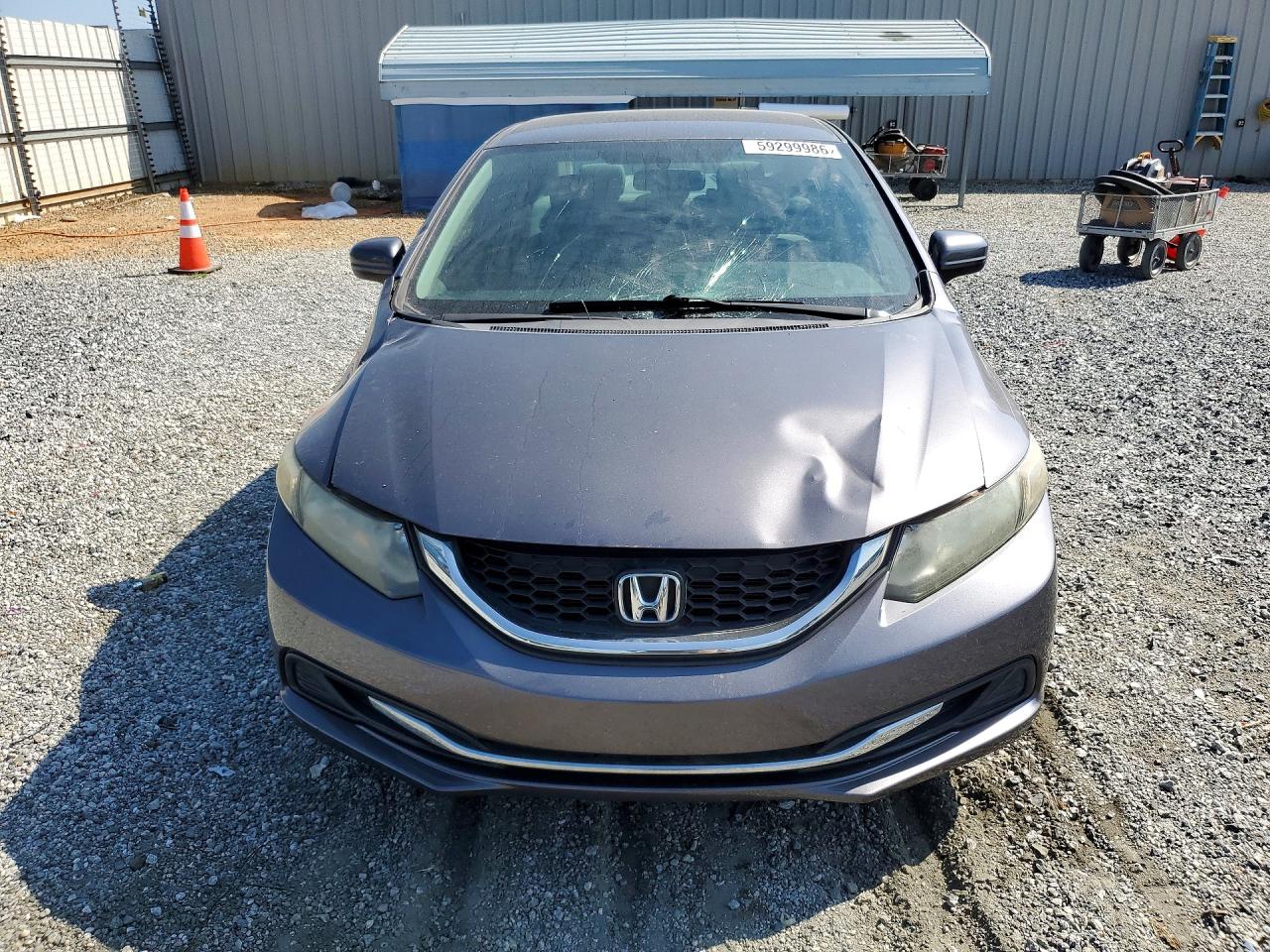 2014 Honda Civic Lx Gray vin: 2HGFB2F52EH532454