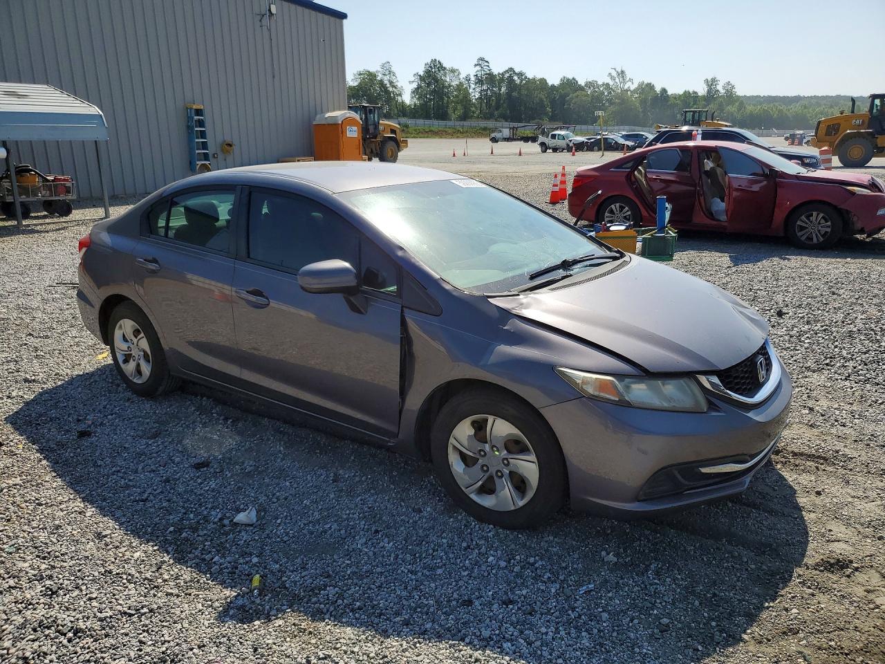 2014 Honda Civic Lx Gray vin: 2HGFB2F52EH532454
