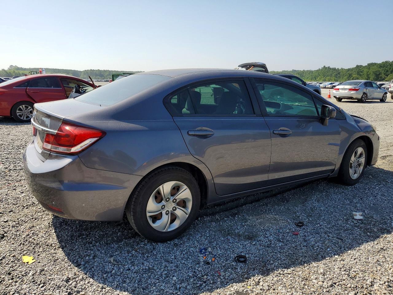 2014 Honda Civic Lx Gray vin: 2HGFB2F52EH532454