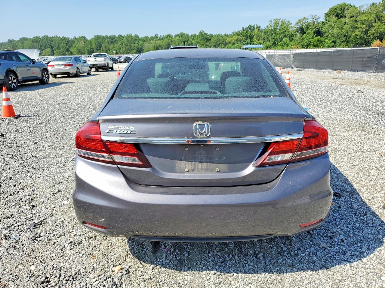 2014 Honda Civic Lx Gray vin: 2HGFB2F52EH532454