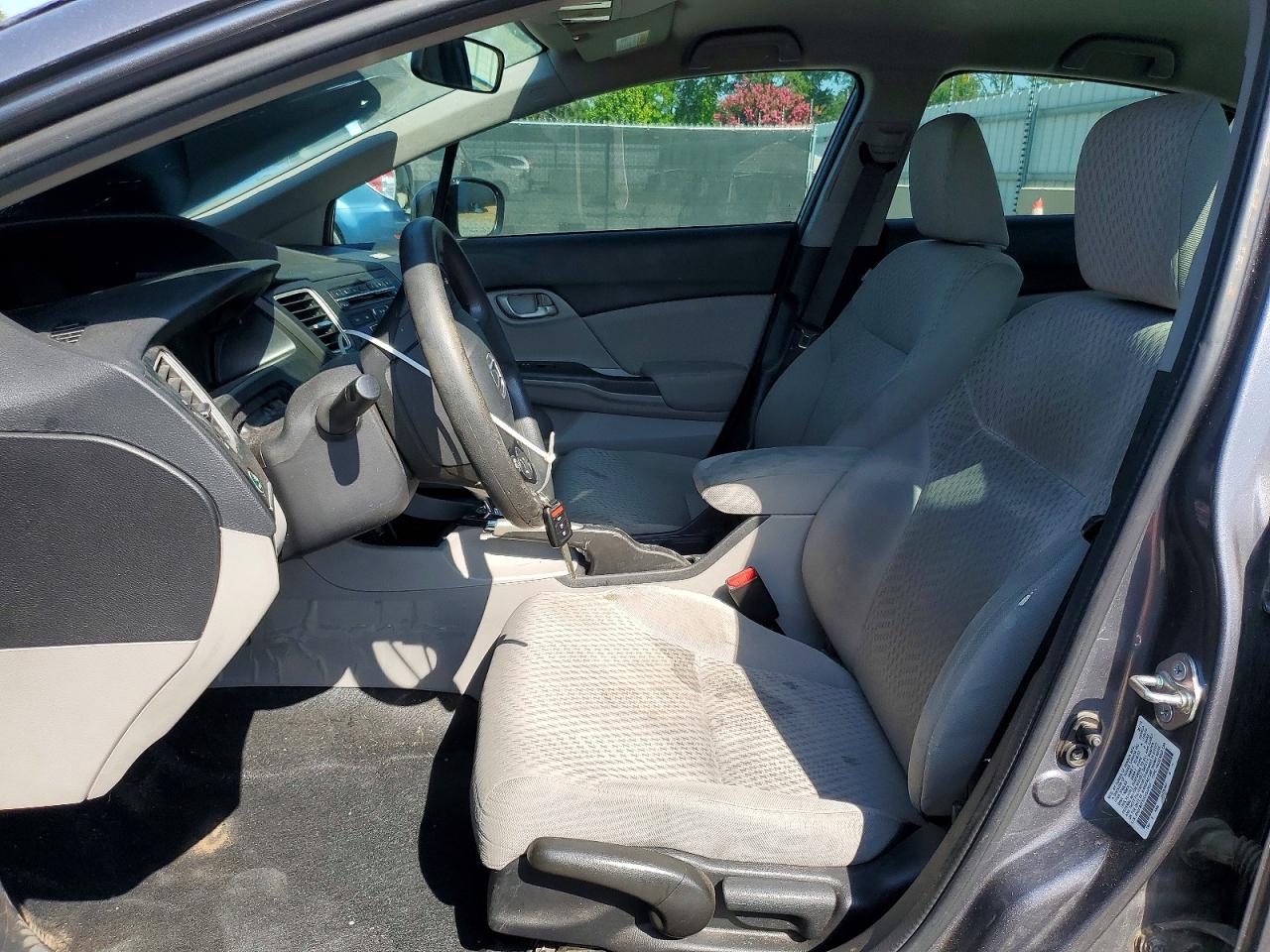 2014 Honda Civic Lx Gray vin: 2HGFB2F52EH532454
