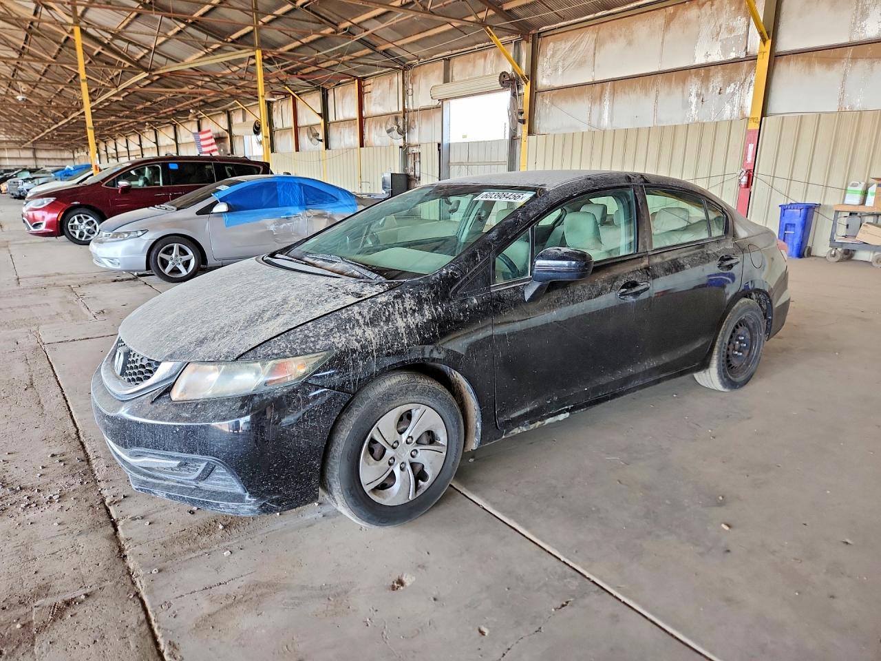 2014 Honda Civic Lx Black vin: 2HGFB2F52EH534186
