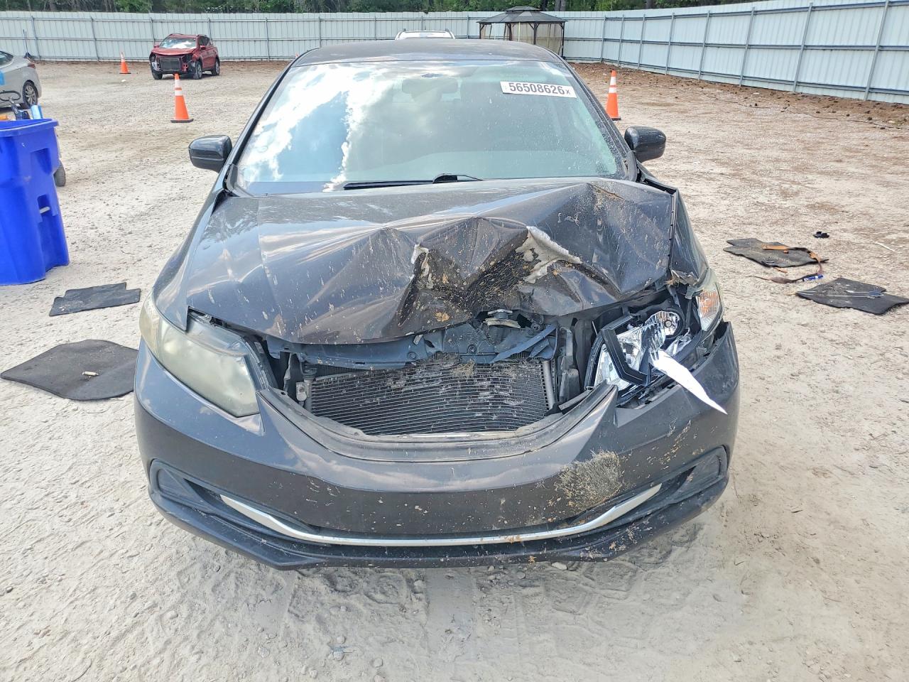 2014 Honda Civic Lx Brown vin: 2HGFB2F52EH539436