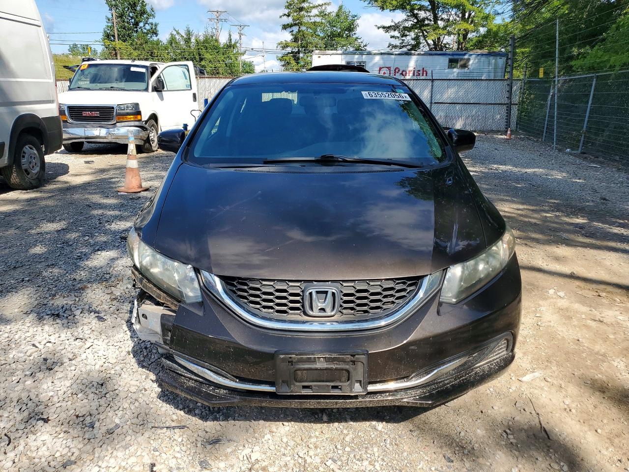 2014 Honda Civic Lx Brown vin: 2HGFB2F52EH548301