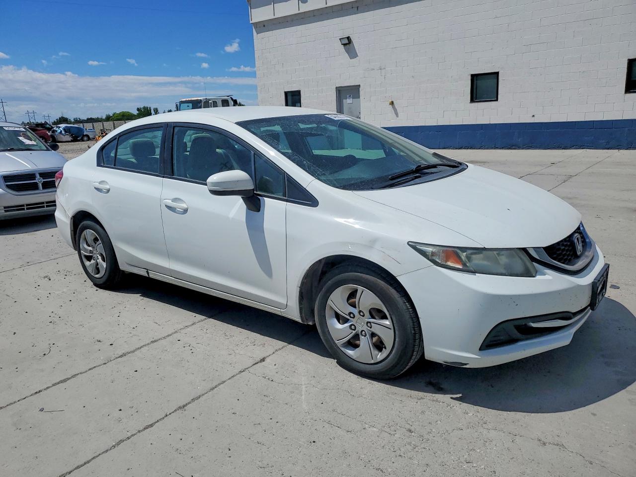 2014 Honda Civic Lx White vin: 2HGFB2F52EH549481