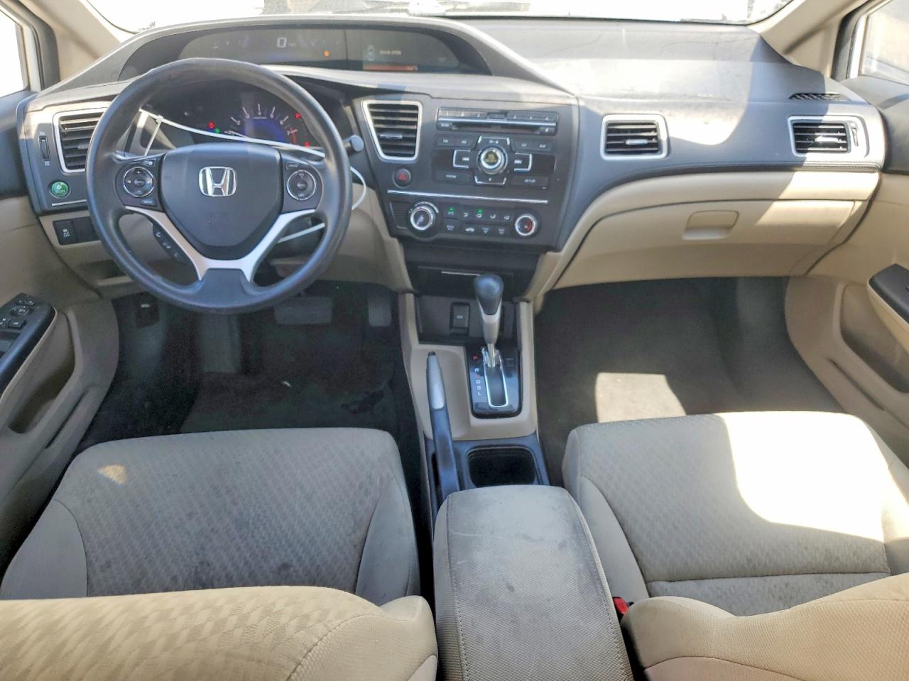 2014 Honda Civic Lx White vin: 2HGFB2F52EH549481