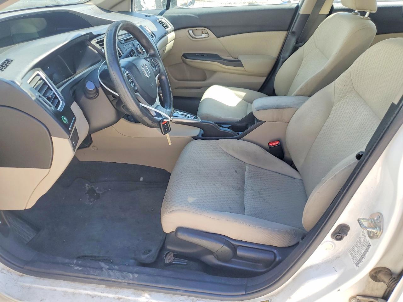 2014 Honda Civic Lx White vin: 2HGFB2F52EH549481