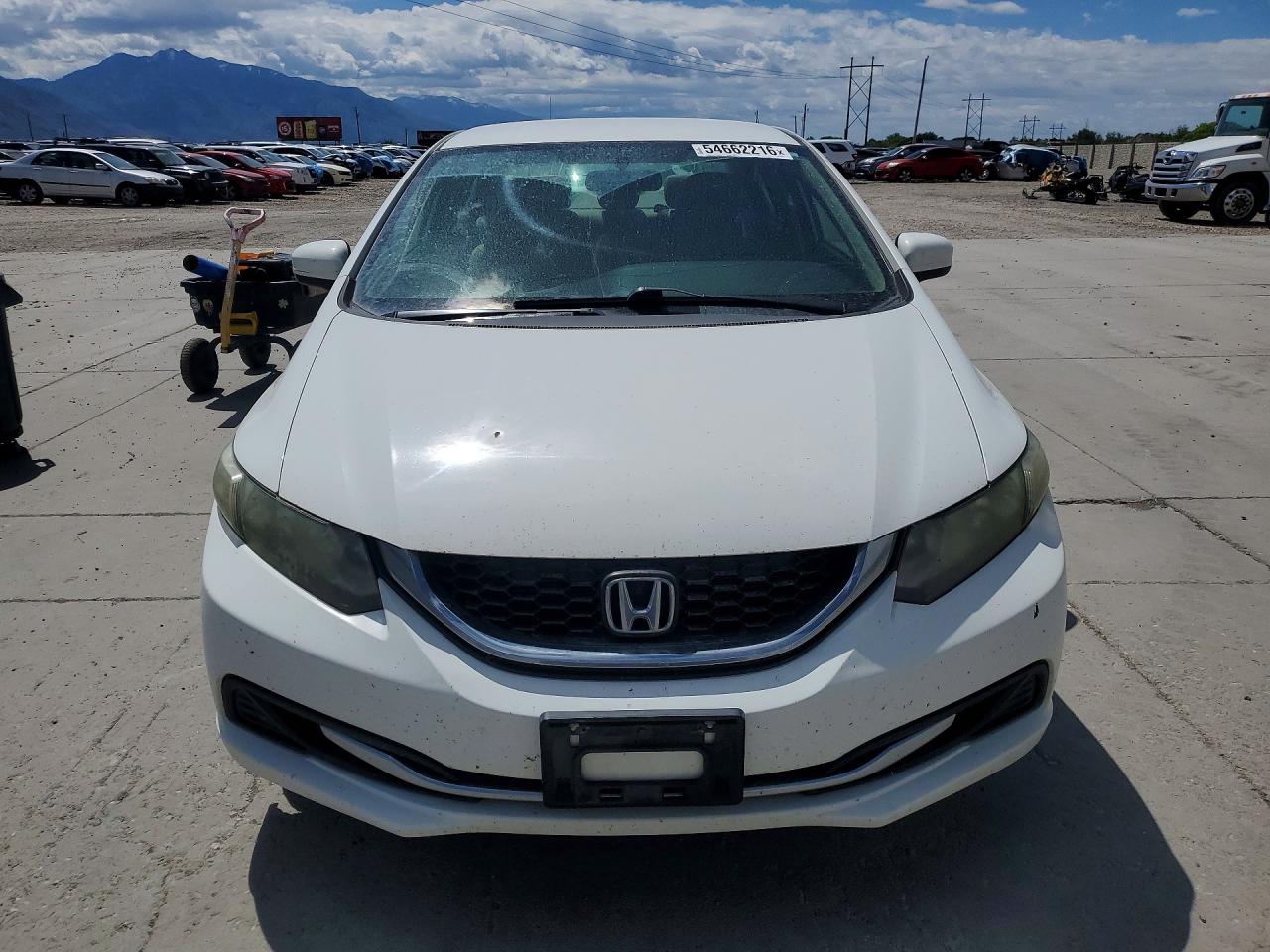2014 Honda Civic Lx White vin: 2HGFB2F52EH549481