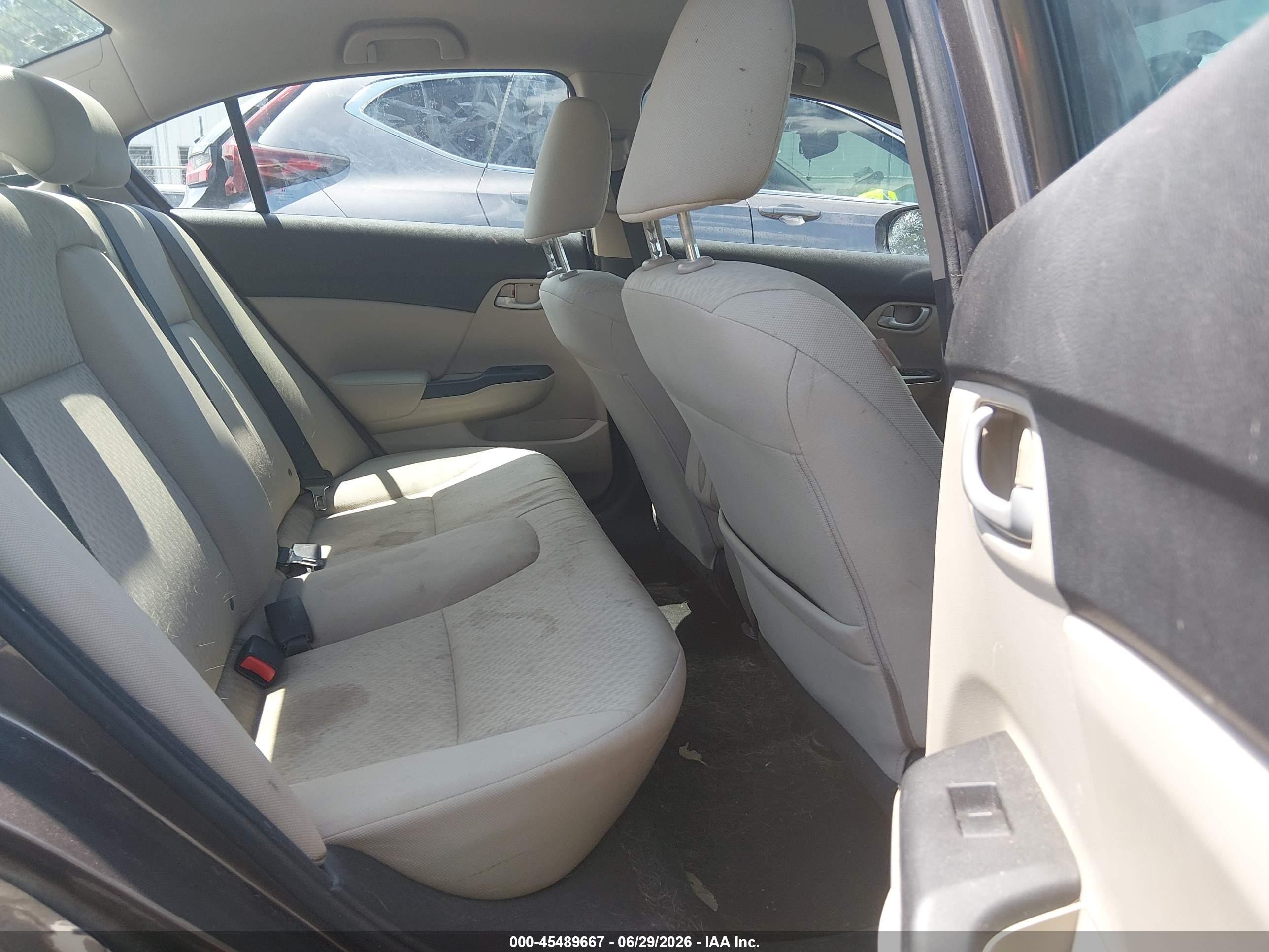 2014 Honda Civic Lx Gray vin: 2HGFB2F52EH550310
