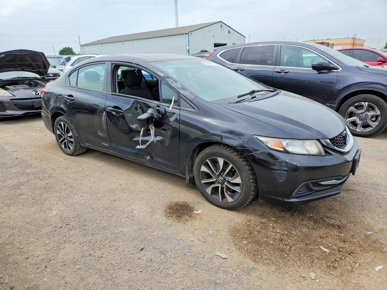 2015 Honda Civic Lx Black vin: 2HGFB2F52FH000574