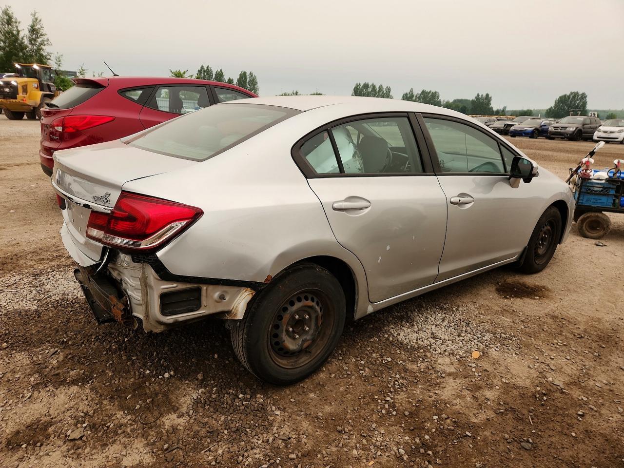2015 Honda Civic Lx Silver vin: 2HGFB2F52FH012773