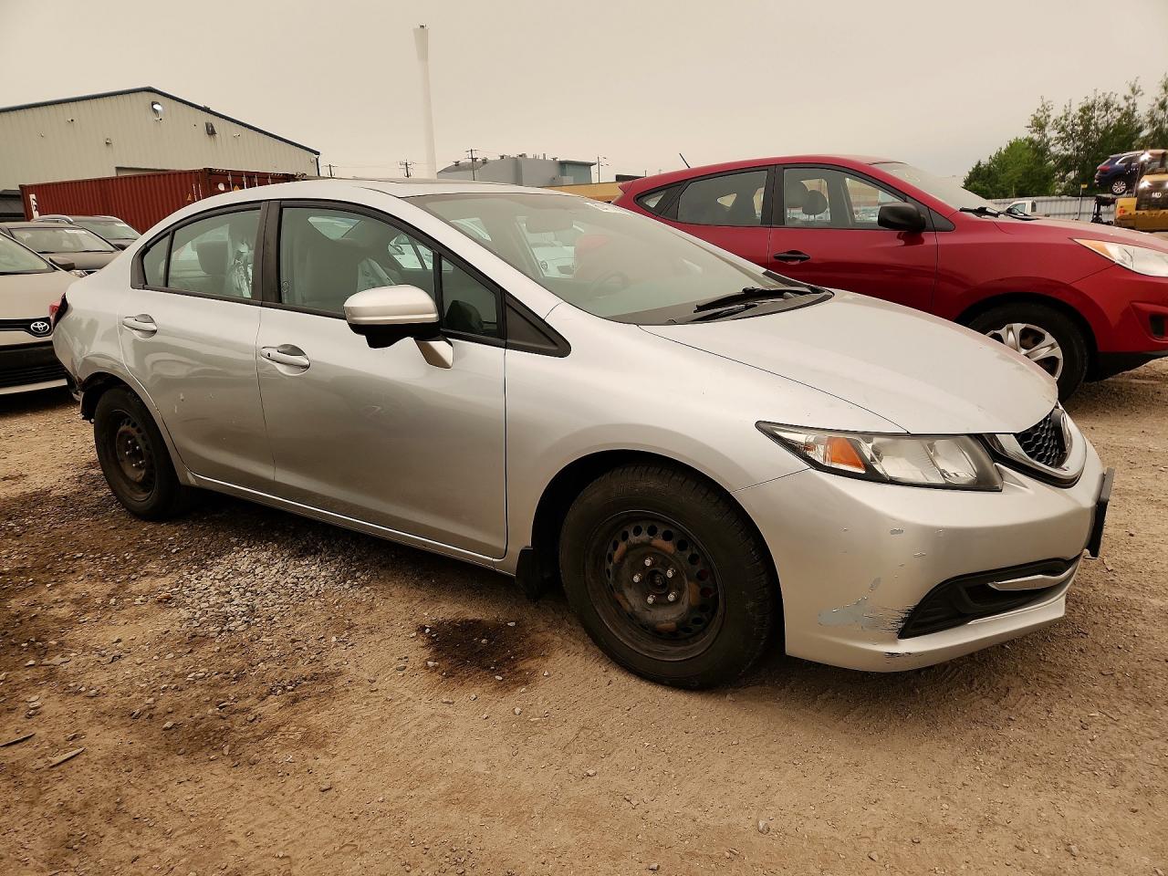 2015 Honda Civic Lx Silver vin: 2HGFB2F52FH012773