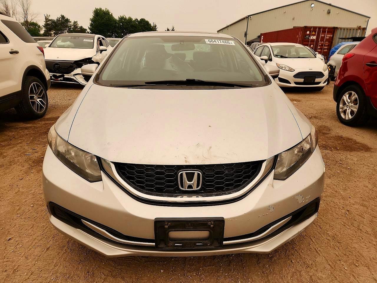 2015 Honda Civic Lx Silver vin: 2HGFB2F52FH012773