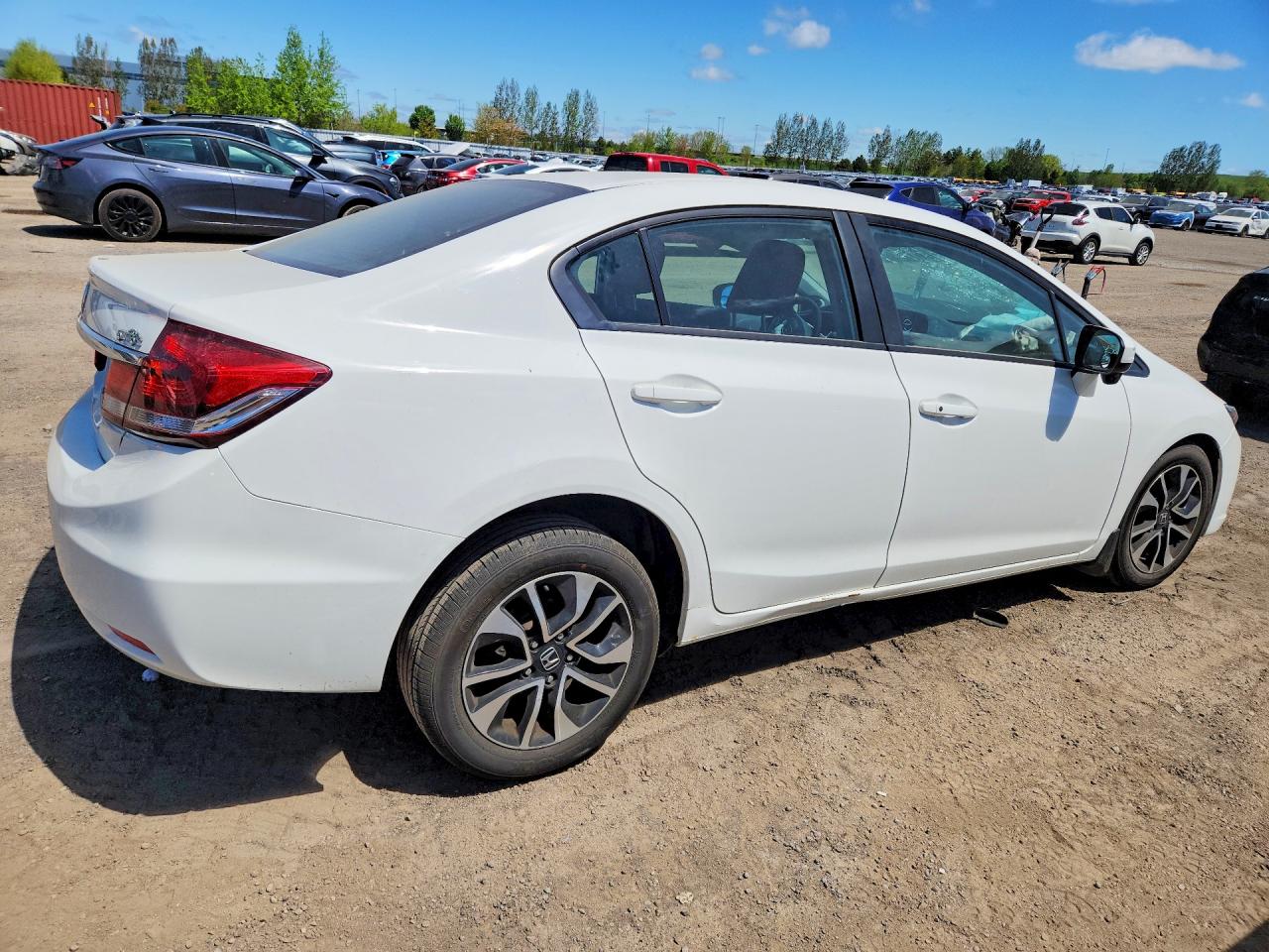 2015 Honda Civic Lx White vin: 2HGFB2F52FH027211