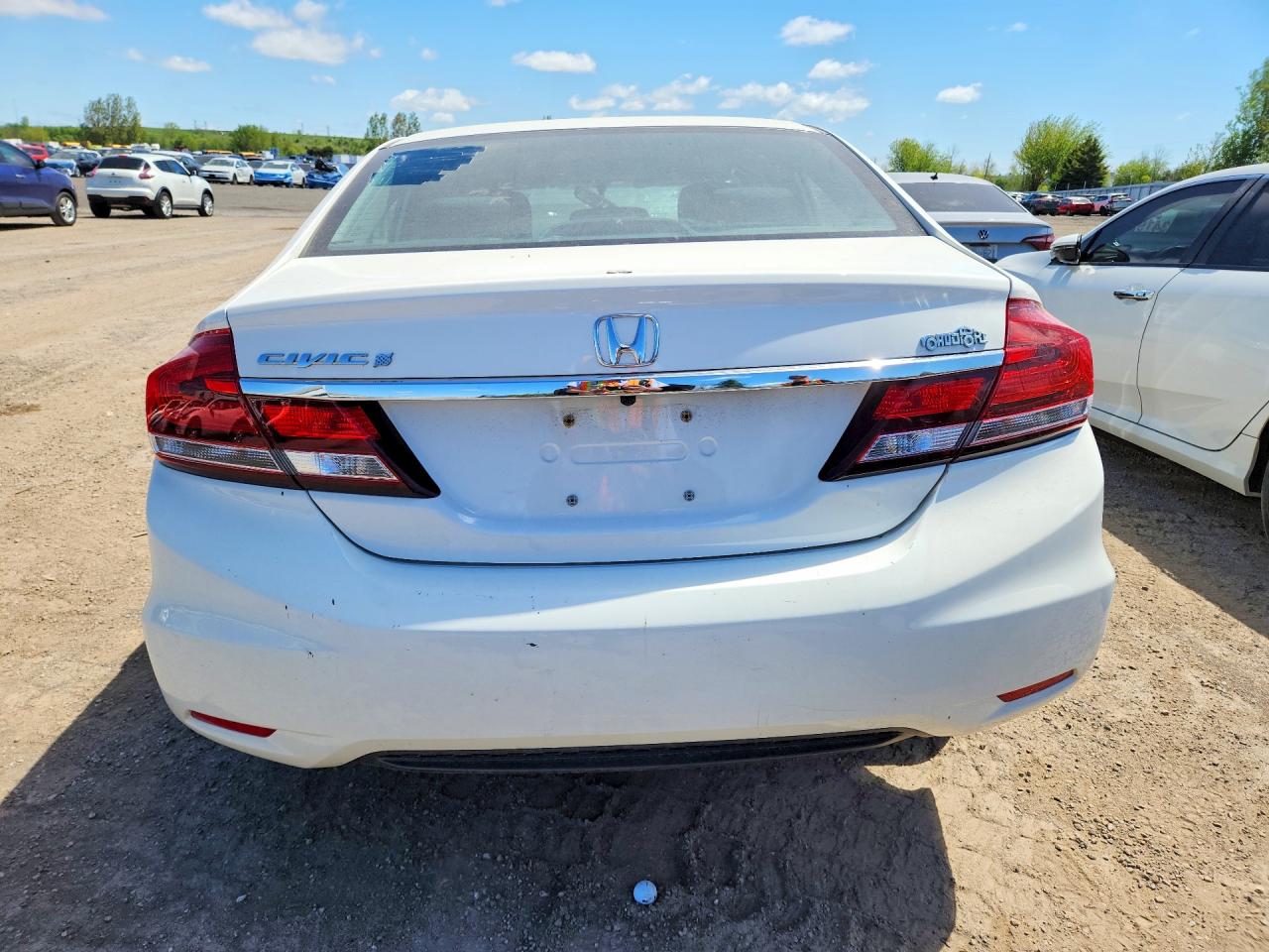 2015 Honda Civic Lx White vin: 2HGFB2F52FH027211