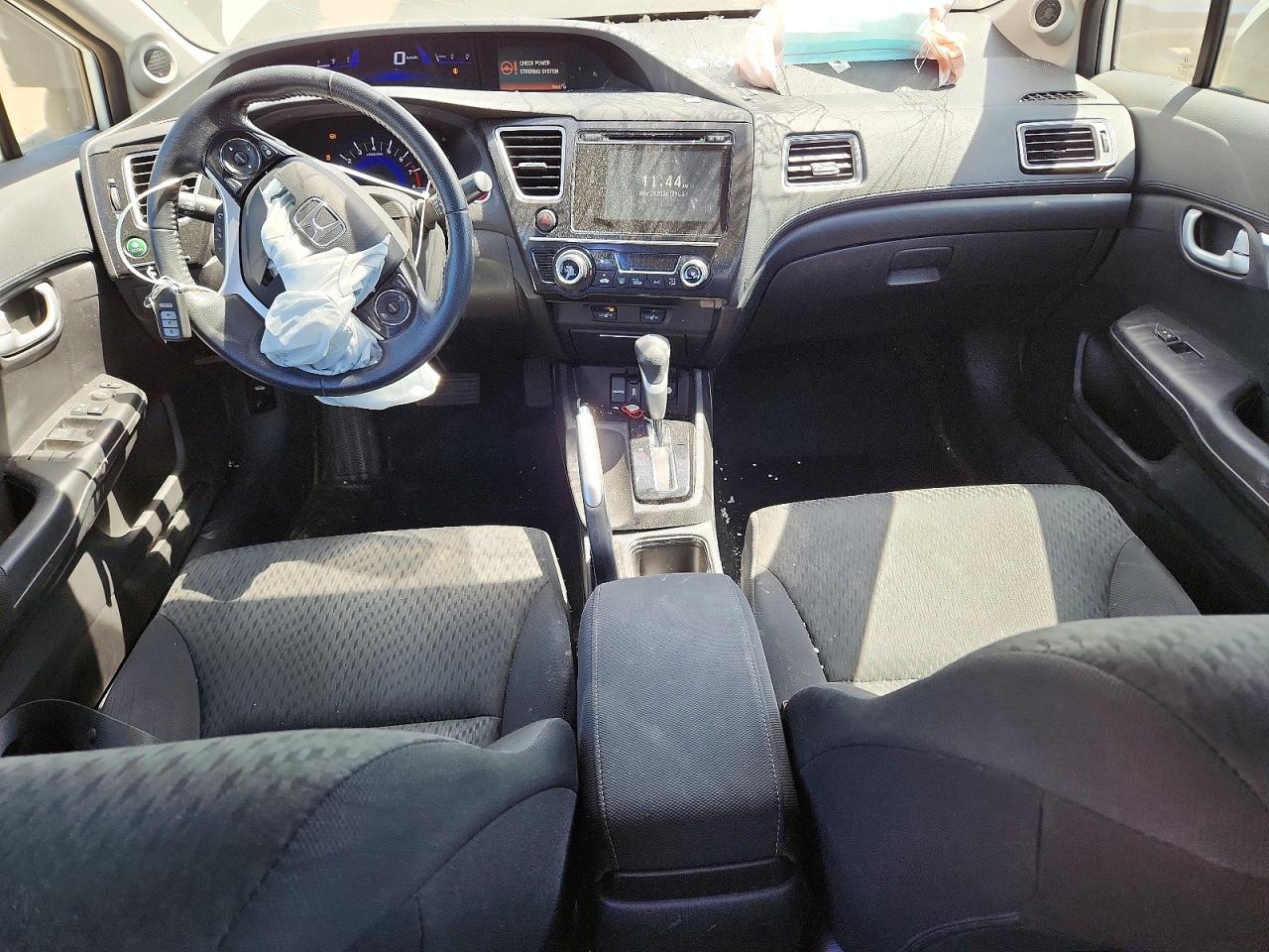2015 Honda Civic Lx White vin: 2HGFB2F52FH027211