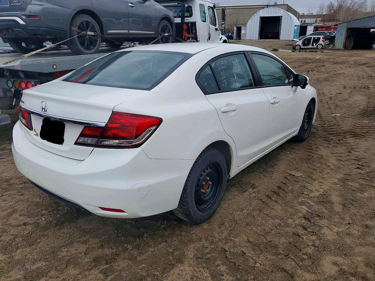 2015 Honda Civic Lx White vin: 2HGFB2F52FH028441