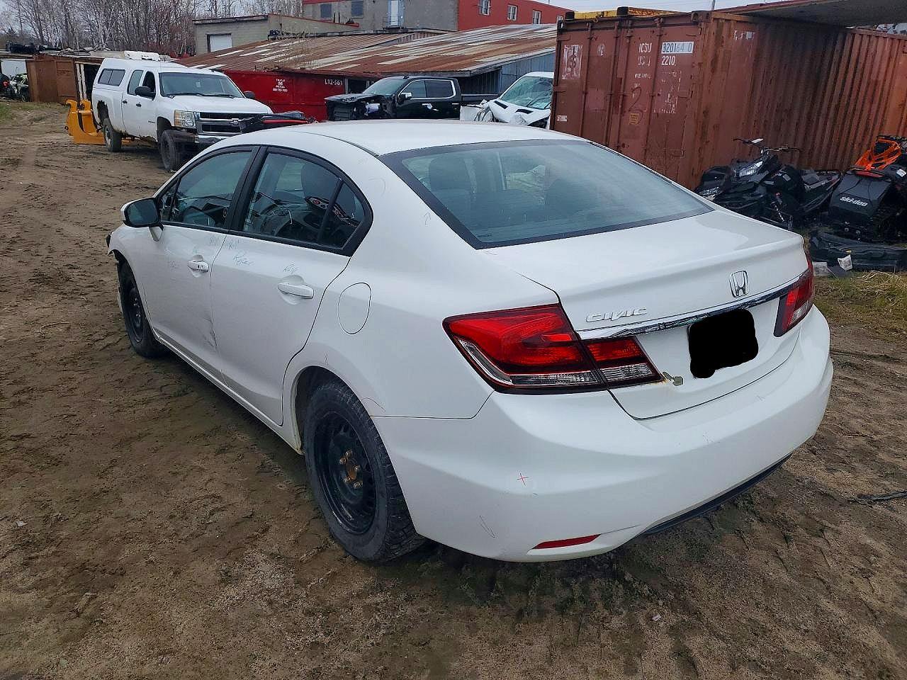 2015 Honda Civic Lx White vin: 2HGFB2F52FH028441