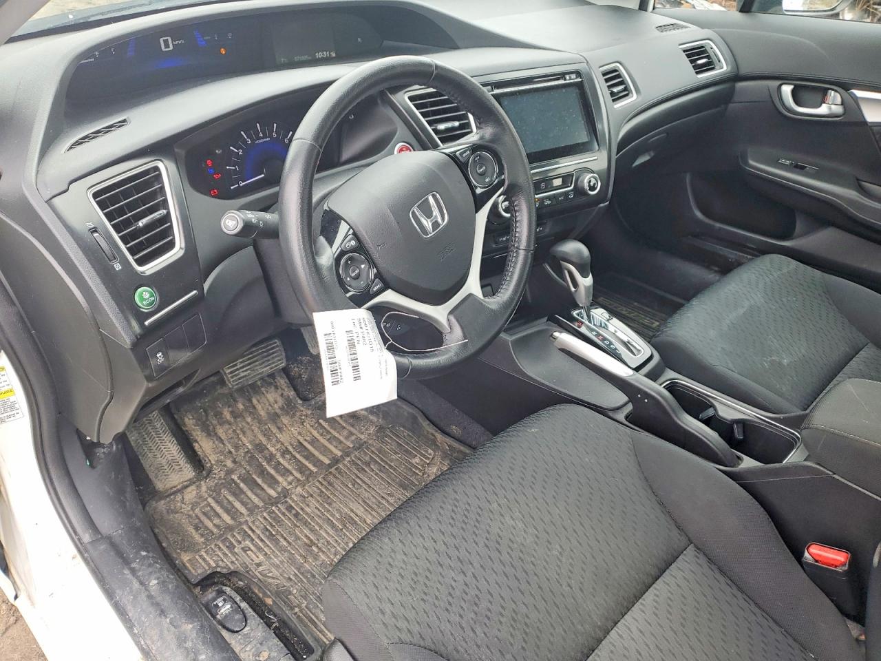 2015 Honda Civic Lx White vin: 2HGFB2F52FH028441