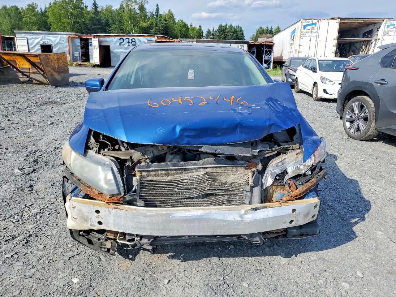 2015 Honda Civic Lx Blue vin: 2HGFB2F52FH061035