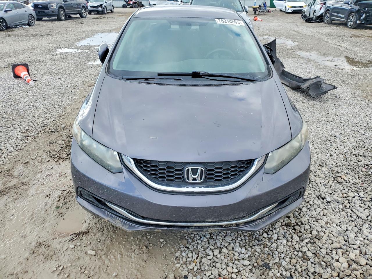 2015 Honda Civic Lx Gray vin: 2HGFB2F52FH505062