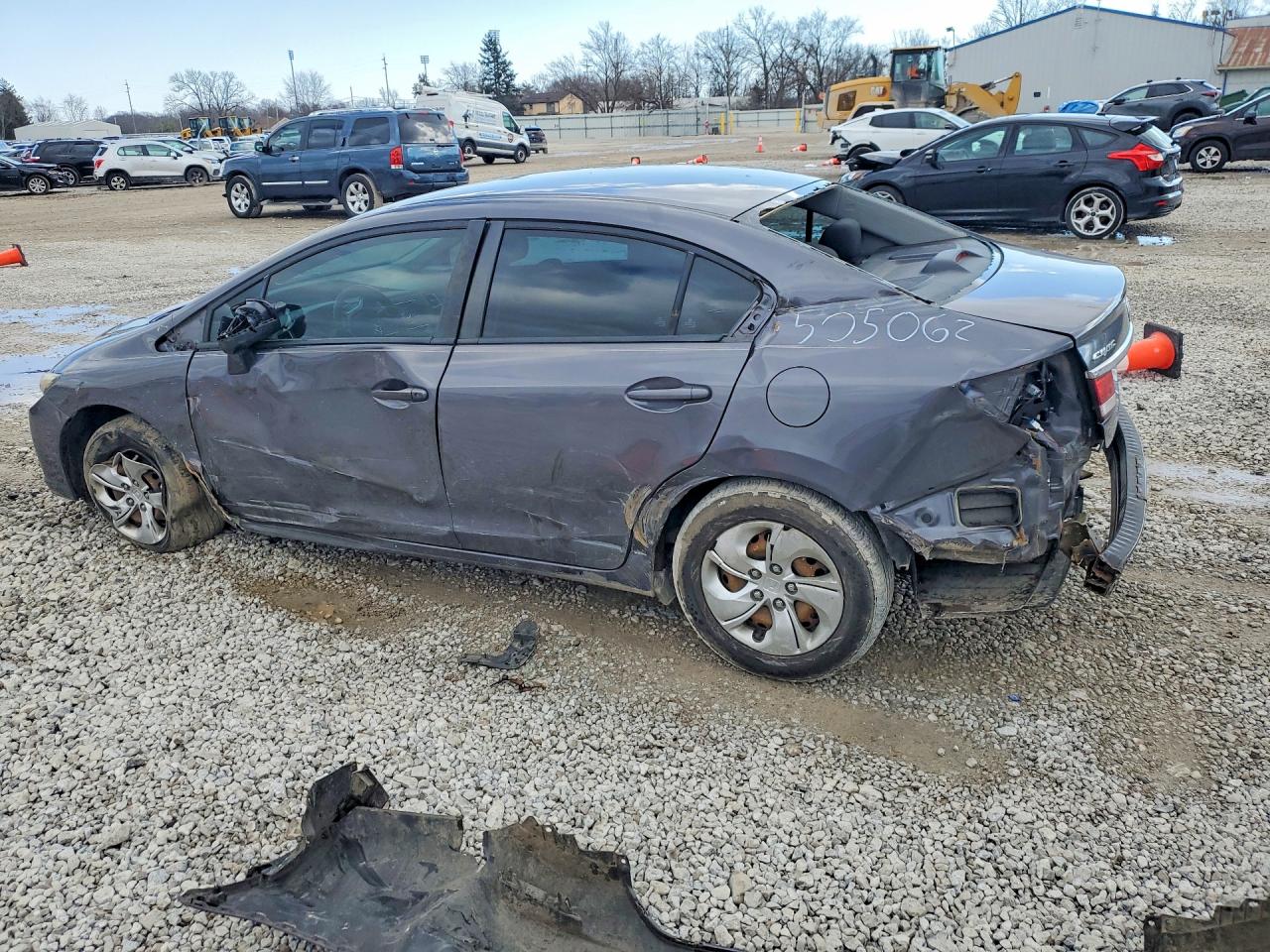 2015 Honda Civic Lx Gray vin: 2HGFB2F52FH505062