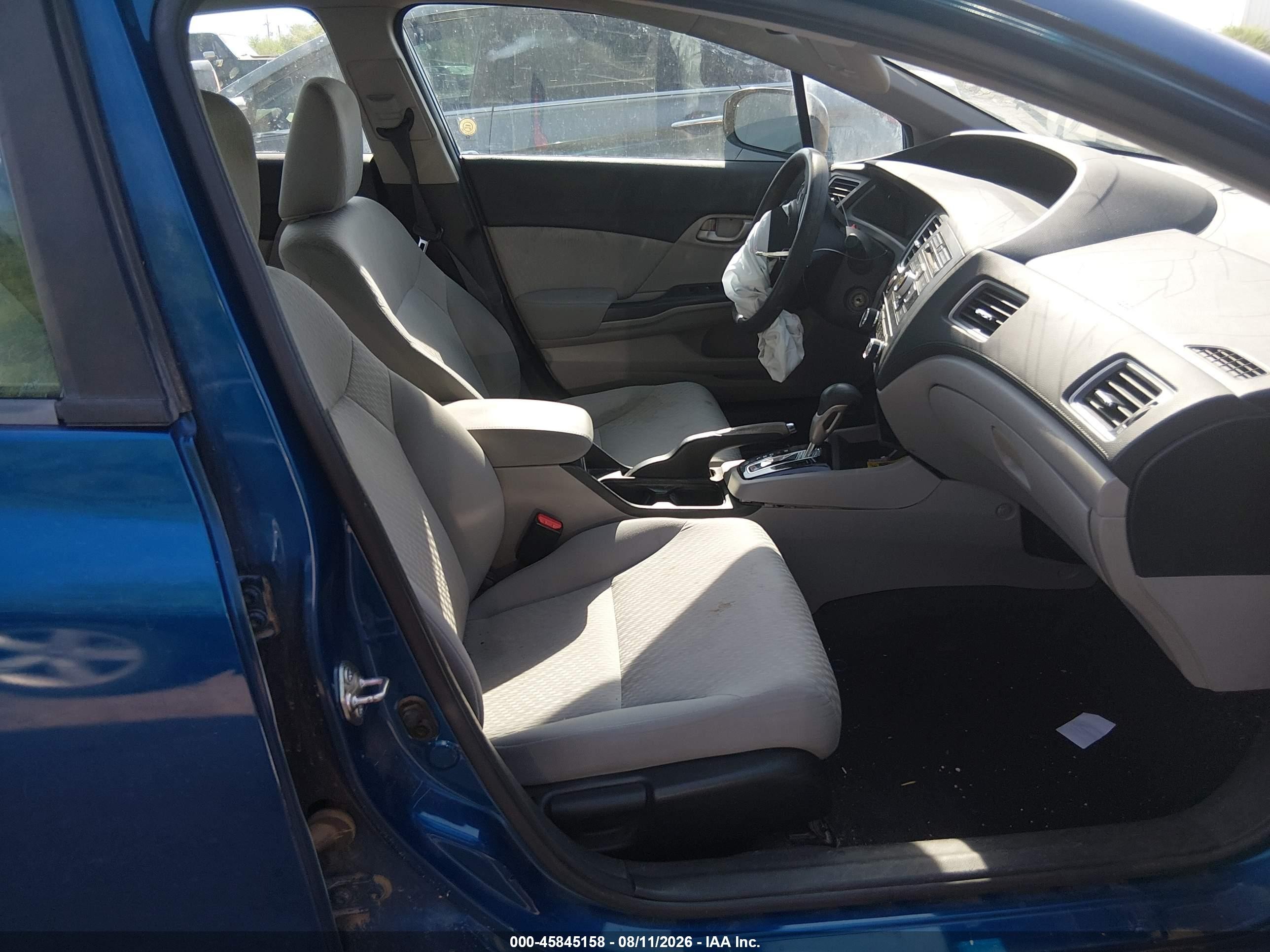2015 Honda Civic Lx Blue vin: 2HGFB2F52FH518331