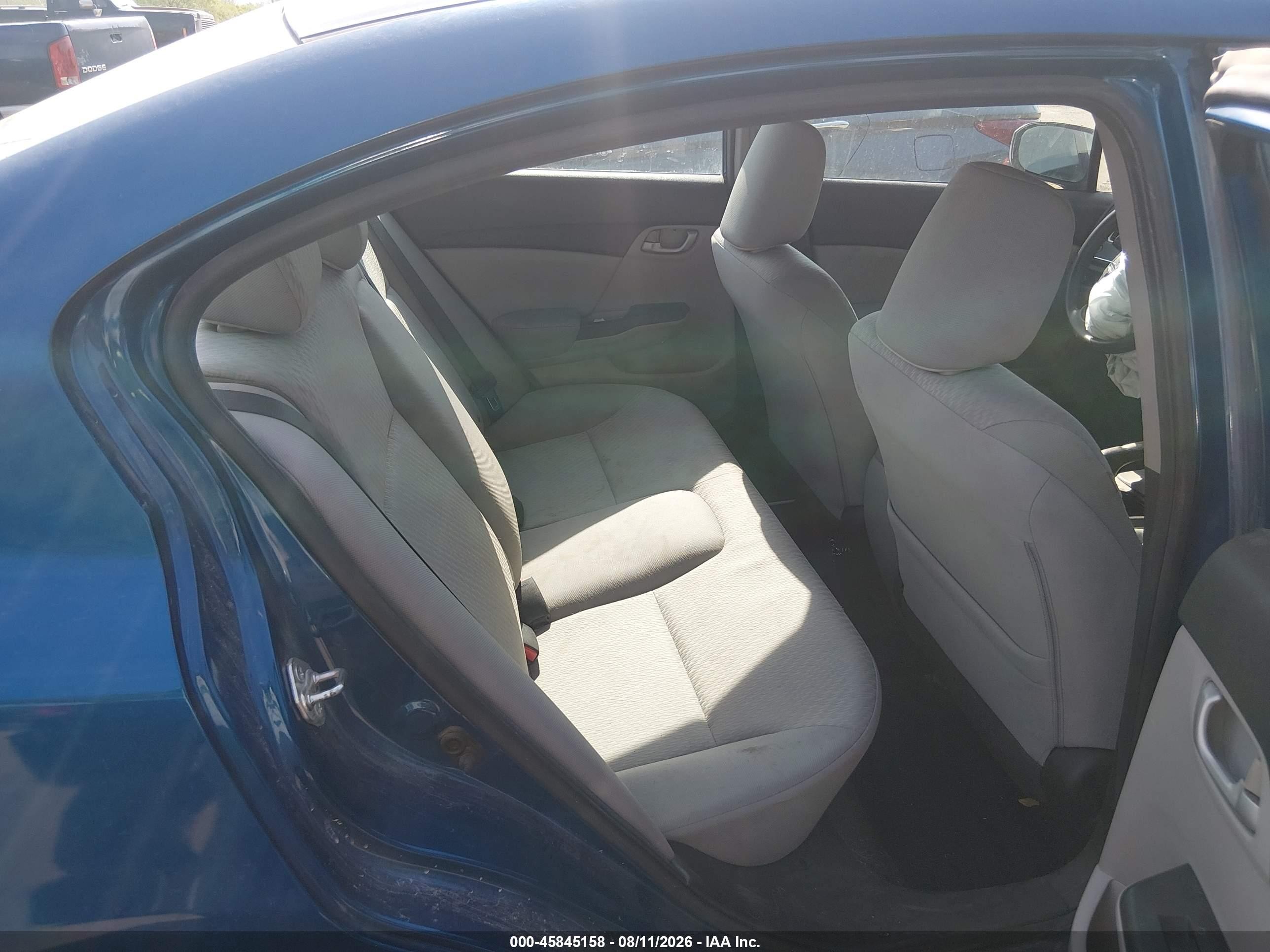 2015 Honda Civic Lx Blue vin: 2HGFB2F52FH518331