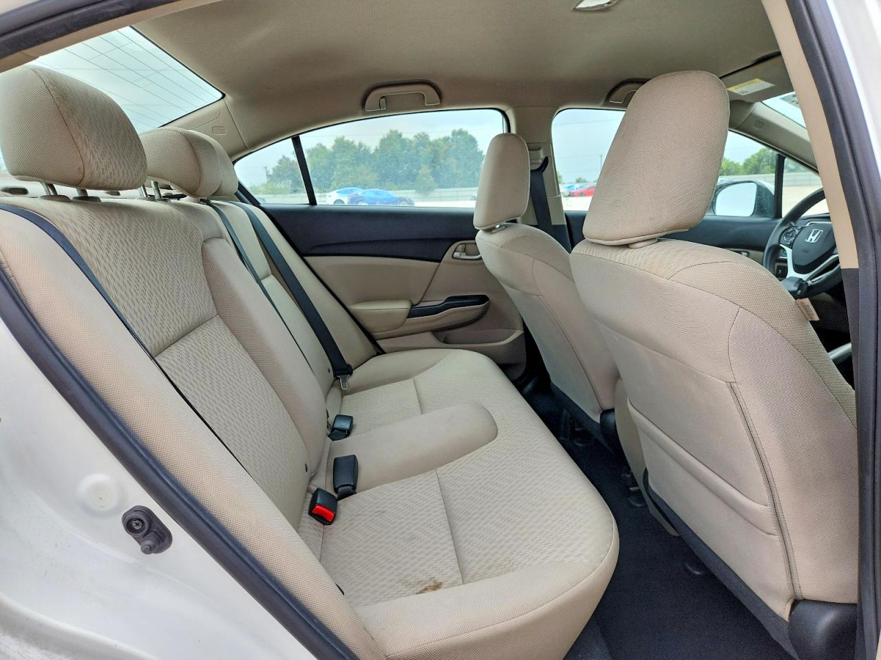 2015 Honda Civic Lx White vin: 2HGFB2F52FH519897