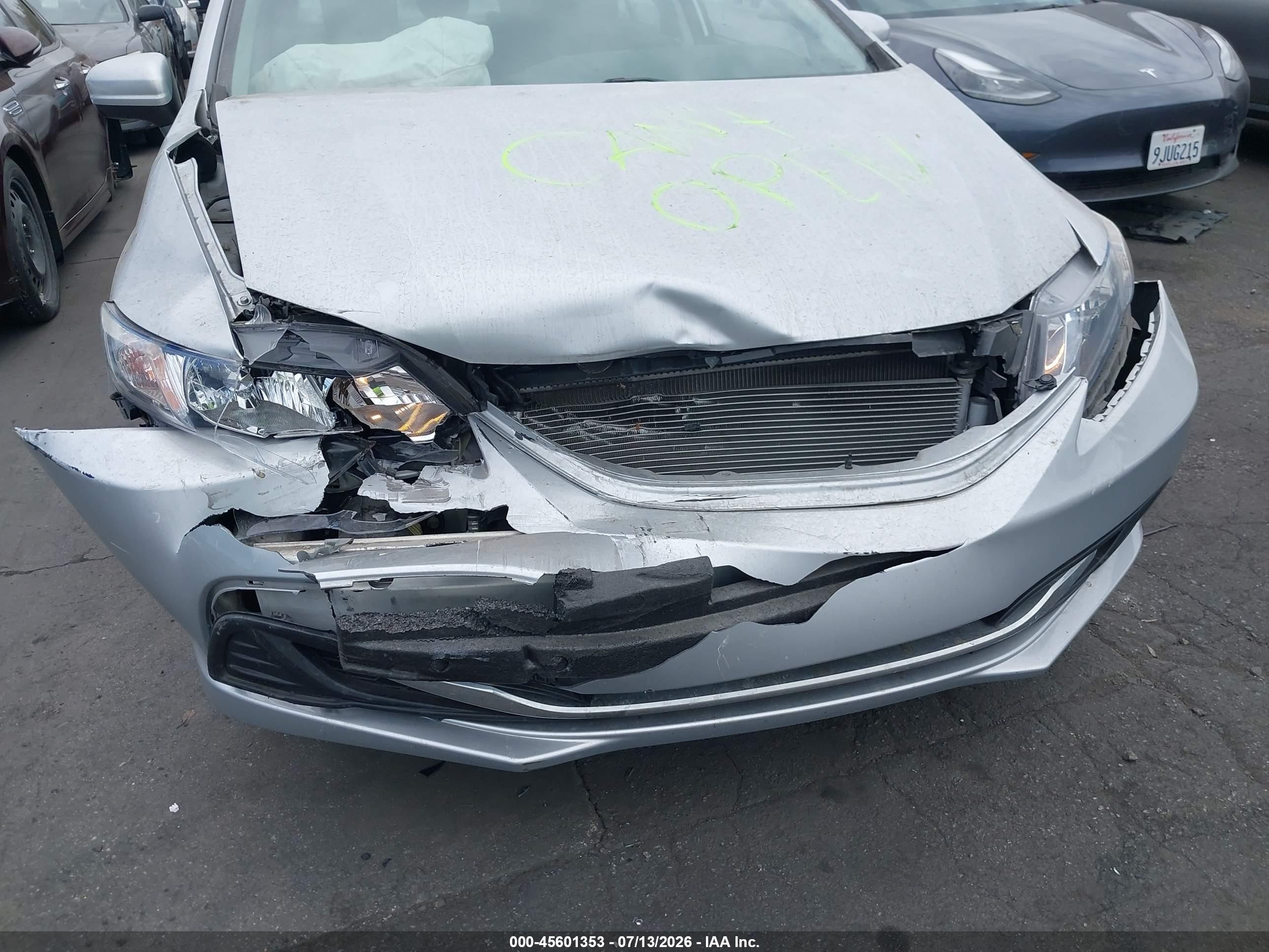 2015 Honda Civic Lx Silver vin: 2HGFB2F52FH534688