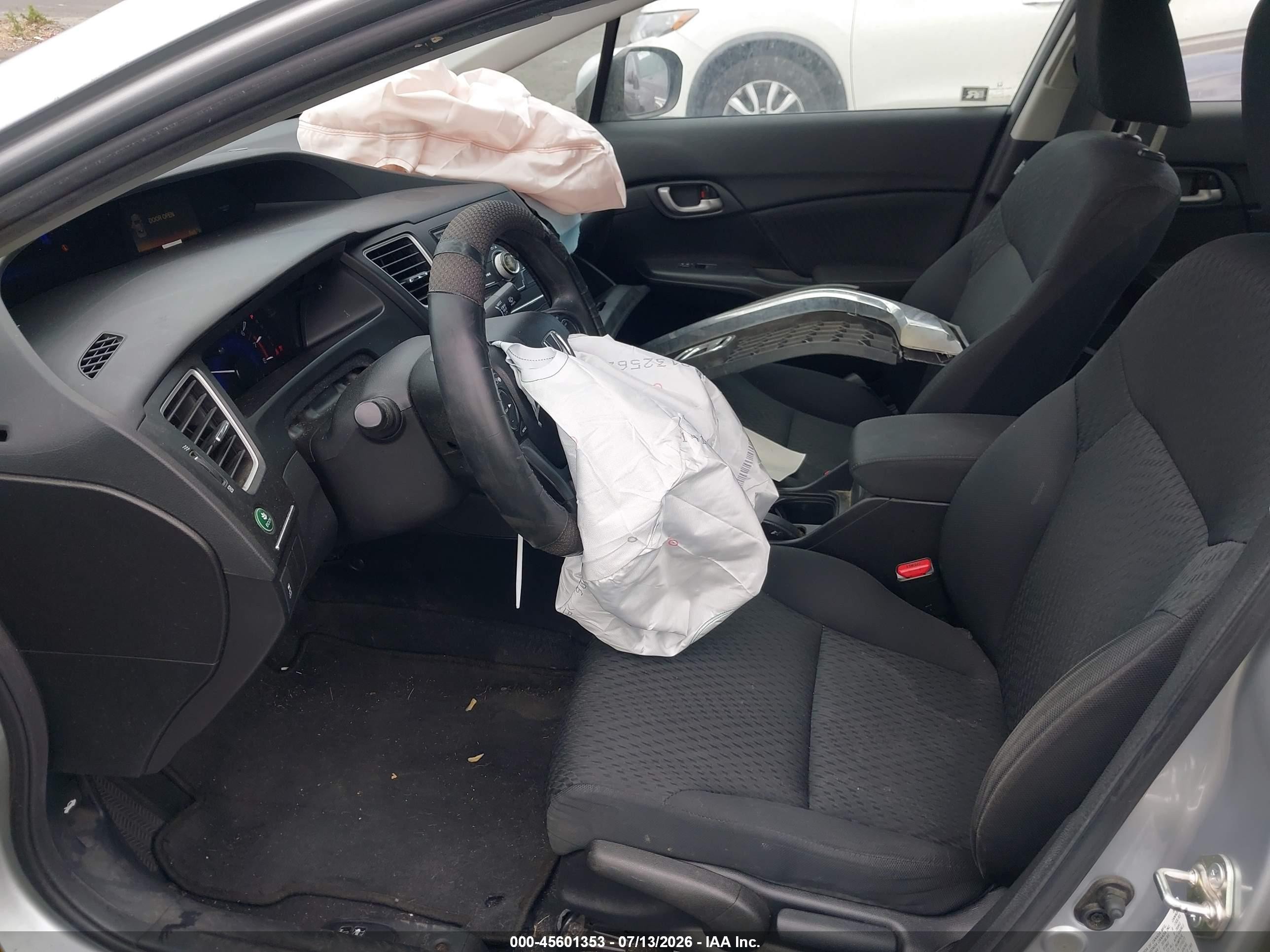 2015 Honda Civic Lx Silver vin: 2HGFB2F52FH534688