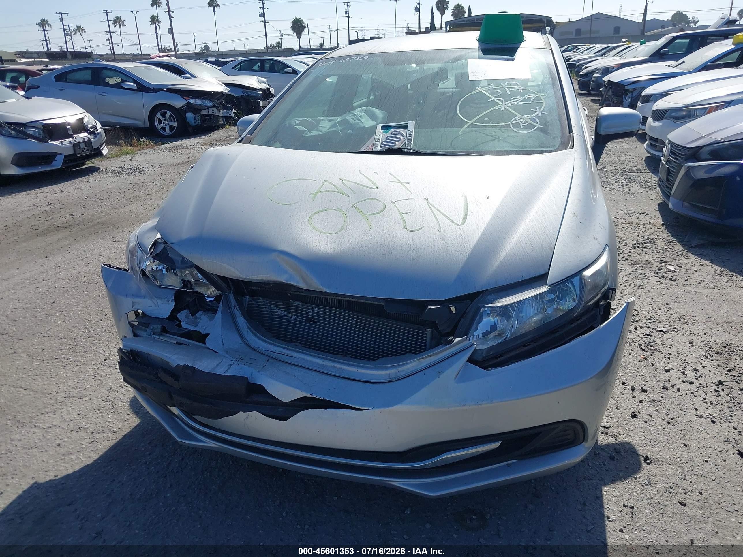 2015 Honda Civic Lx Silver vin: 2HGFB2F52FH534688