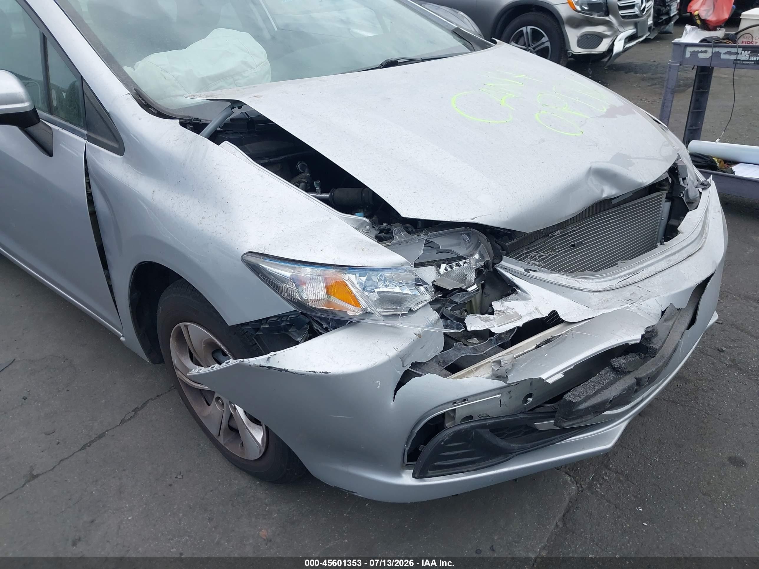 2015 Honda Civic Lx Silver vin: 2HGFB2F52FH534688