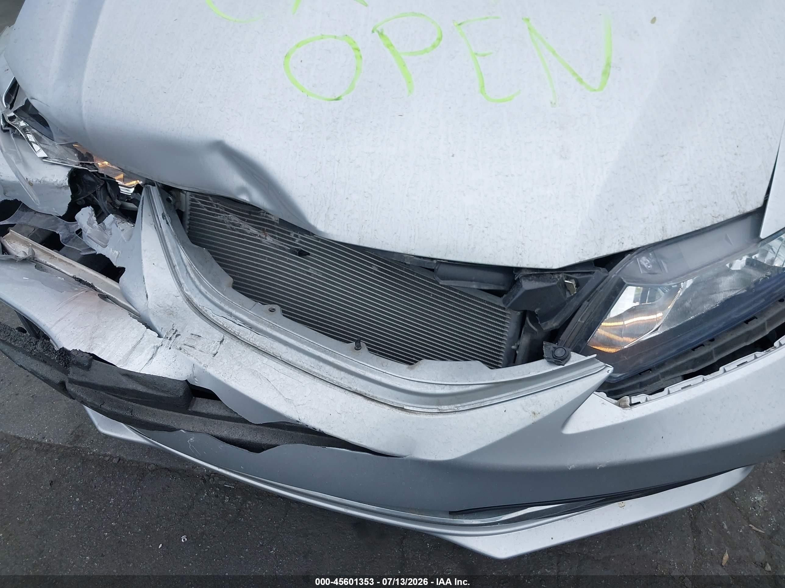 2015 Honda Civic Lx Silver vin: 2HGFB2F52FH534688