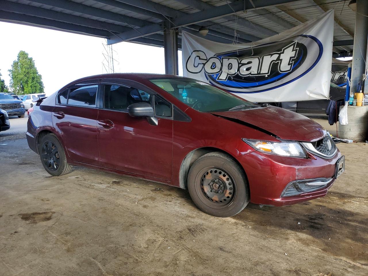 2015 Honda Civic Lx Brown vin: 2HGFB2F52FH537901