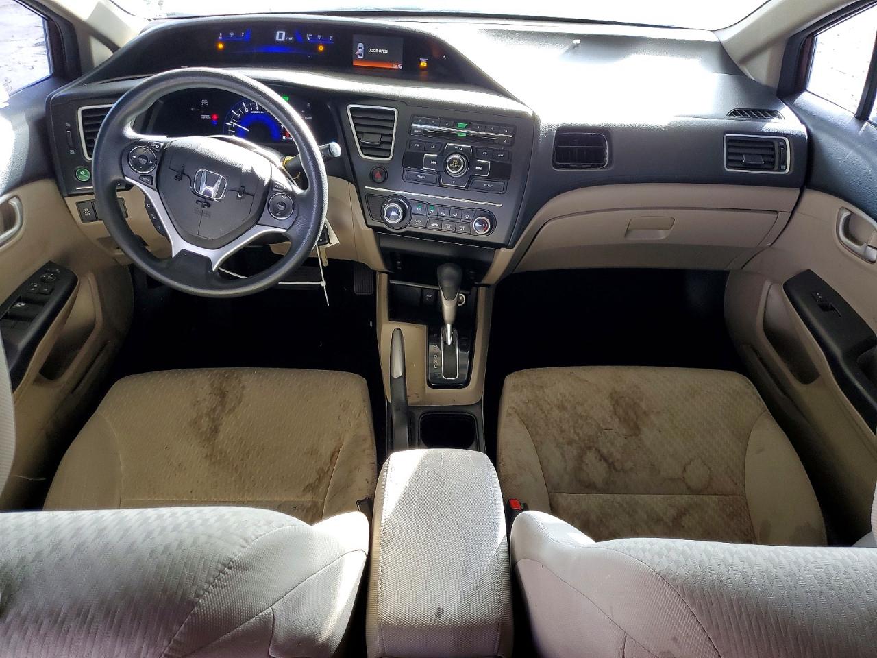 2015 Honda Civic Lx Brown vin: 2HGFB2F52FH537901