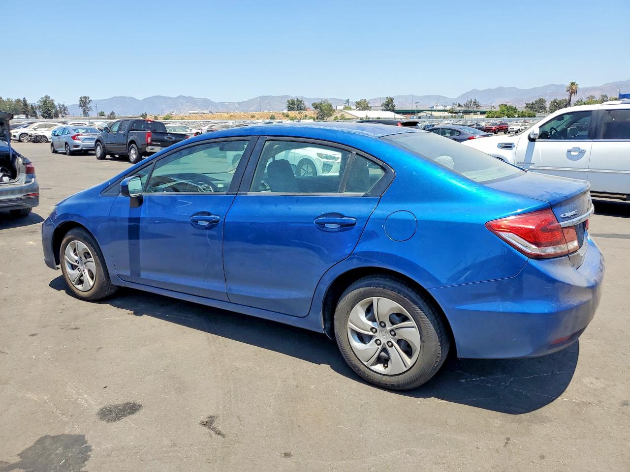 2015 Honda Civic Lx Blue vin: 2HGFB2F52FH544363
