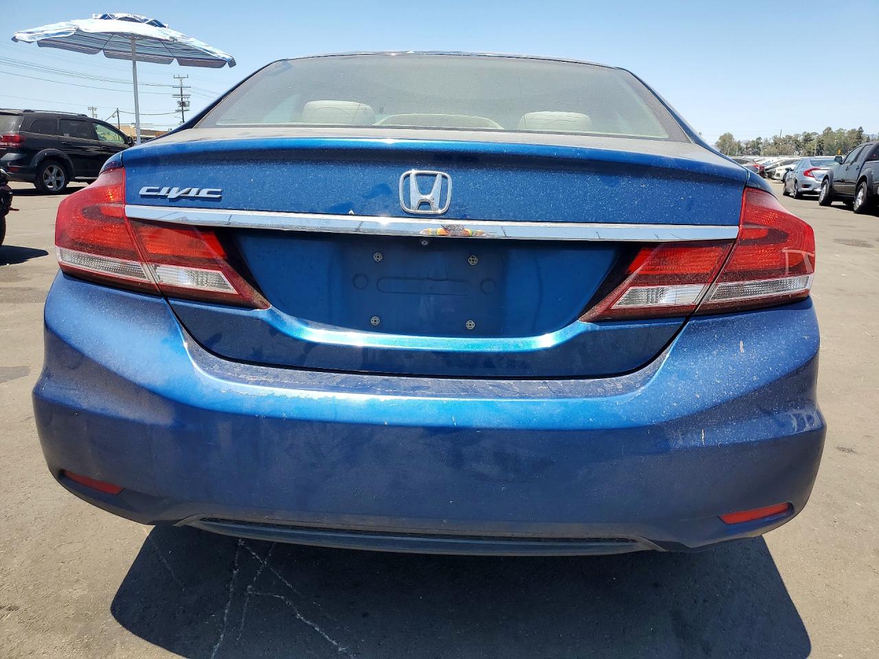2015 Honda Civic Lx Blue vin: 2HGFB2F52FH544363