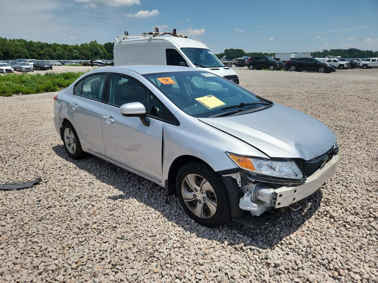 2015 Honda Civic Lx Silver vin: 2HGFB2F52FH544928