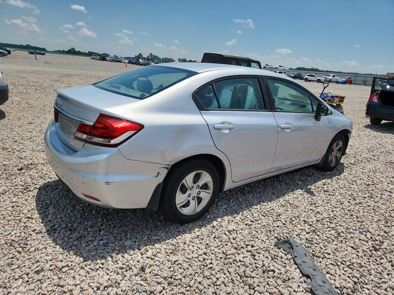 2015 Honda Civic Lx Silver vin: 2HGFB2F52FH544928