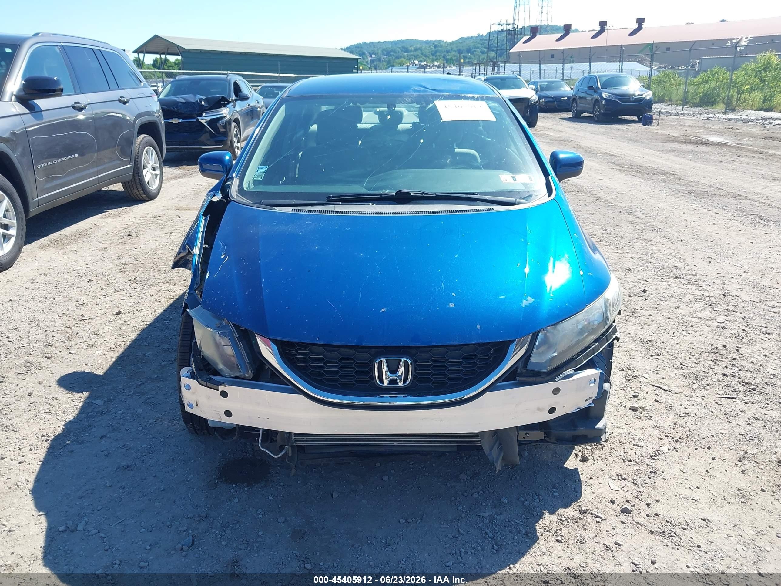 2015 Honda Civic Lx Синий vin: 2HGFB2F52FH556058