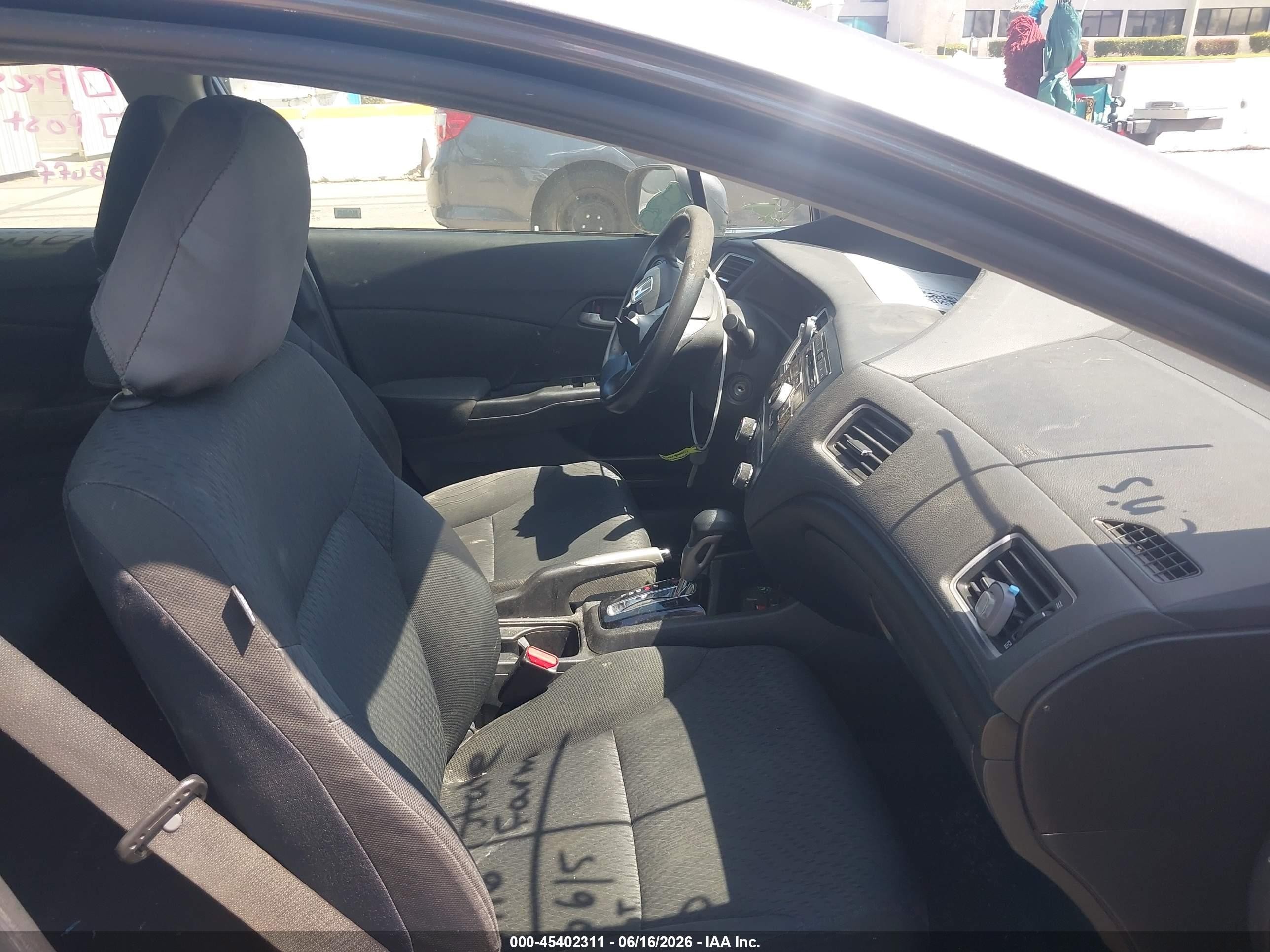 2015 Honda Civic Lx Gray vin: 2HGFB2F52FH563849
