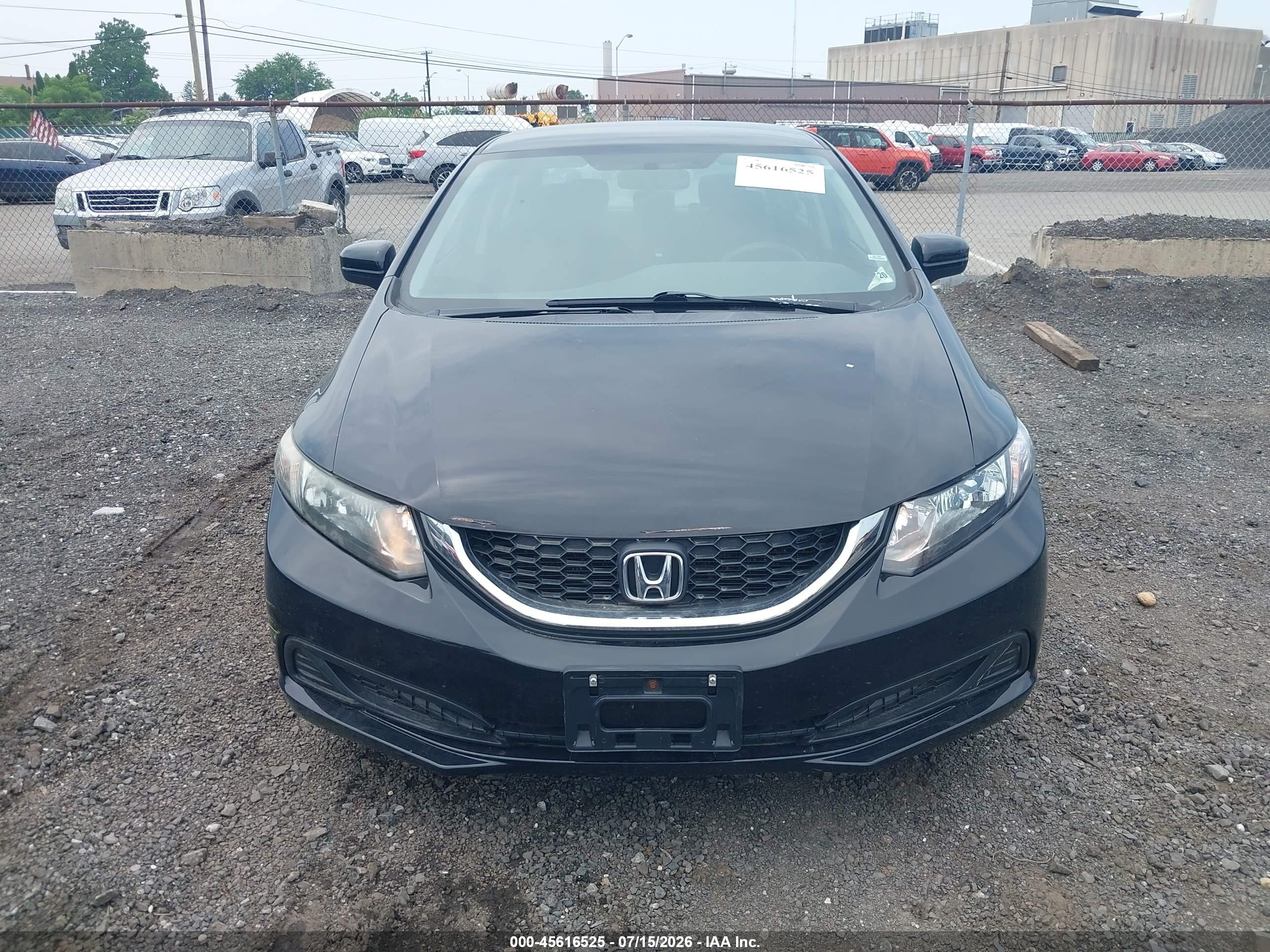 2015 Honda Civic Lx Black vin: 2HGFB2F52FH565391