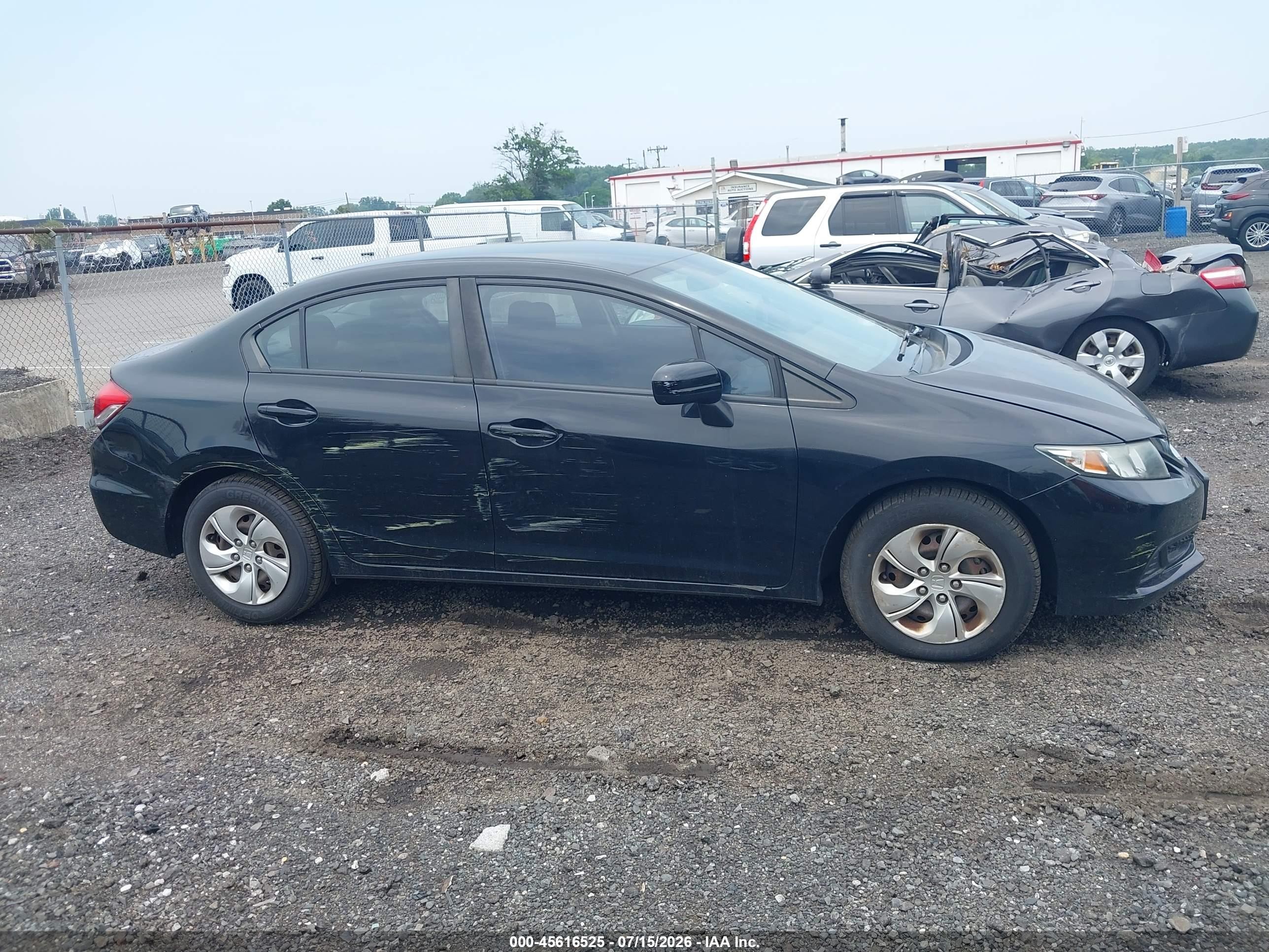 2015 Honda Civic Lx Black vin: 2HGFB2F52FH565391